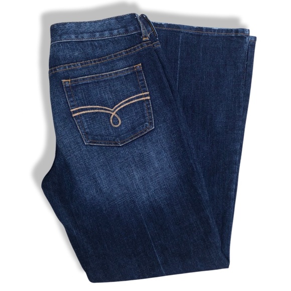 American Rag Boot Mid Rise Dark Wash Denim Jean Size 11S - Picture 1 of 12